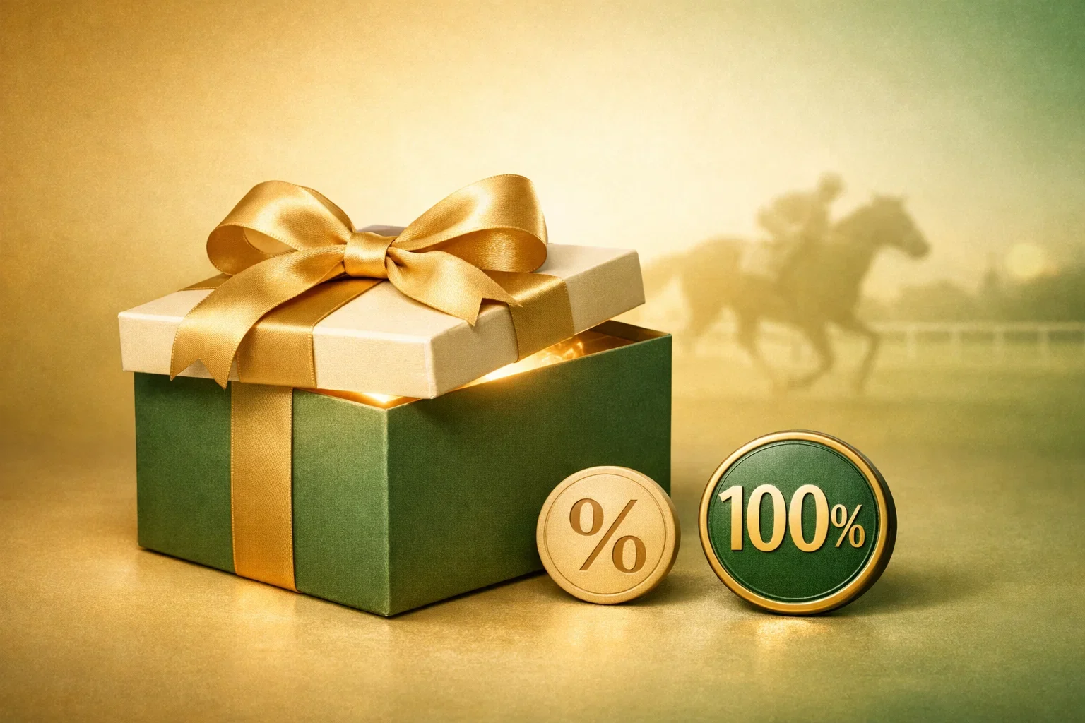 Bonus-Angebot Banner mit Prozentzeichen